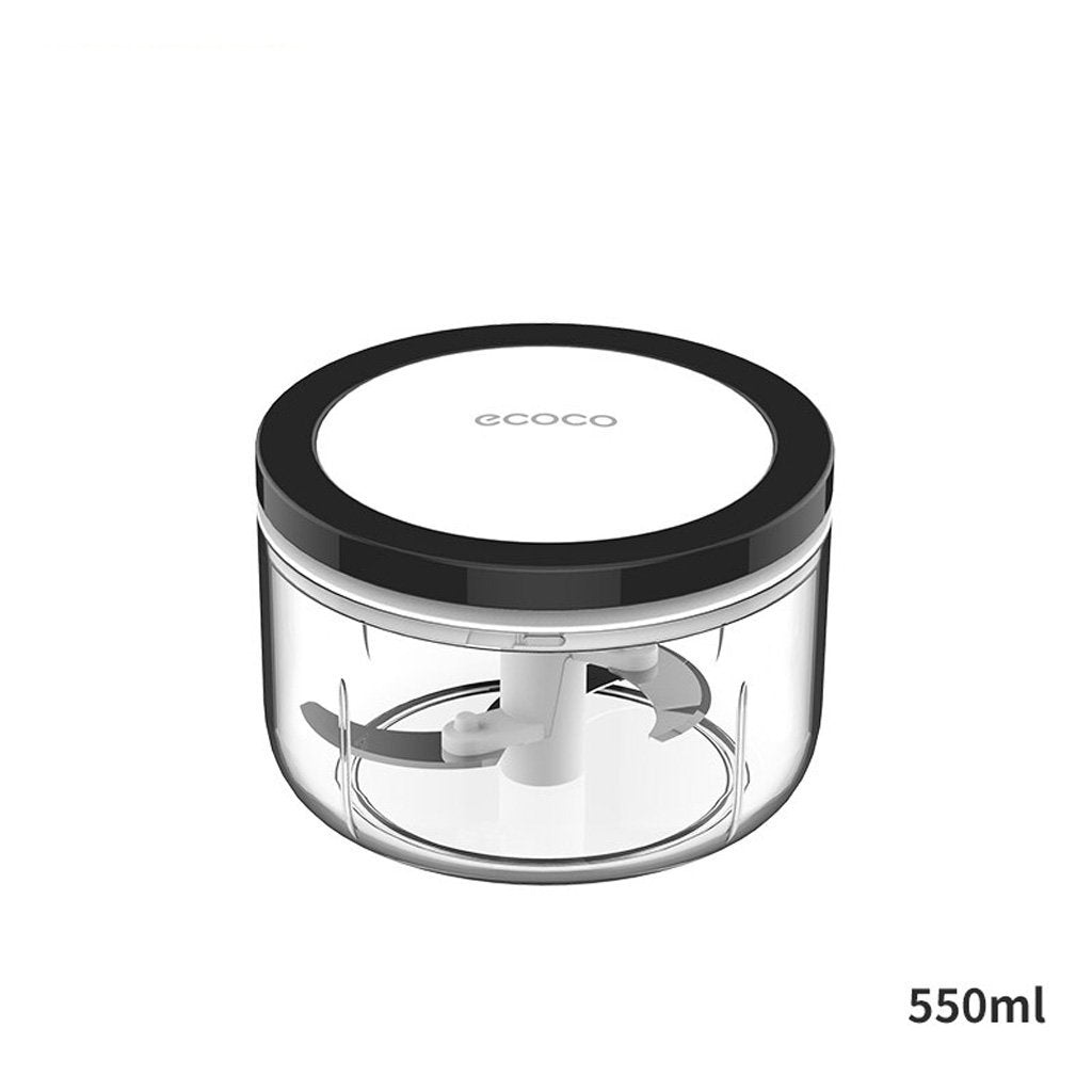 Ecoco 3 Sizes Cutter Set | Easy Chopper Mincer Mixer Slicer Dicer Blender | For Onion & Garlic | Black
