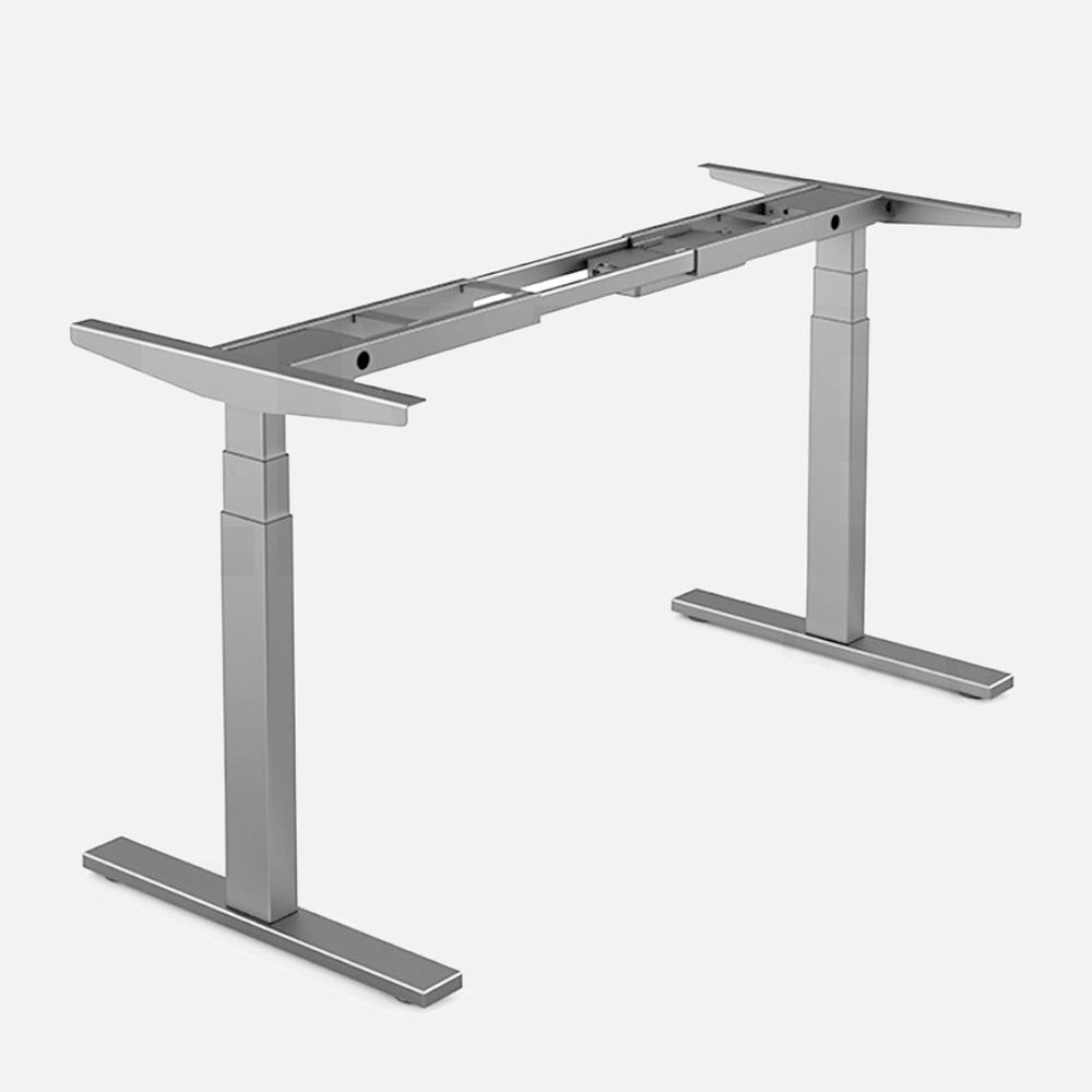 Standing Desk Height Adjustable Sit Stand | Motorised Dual Motors Frame | Grey Only
