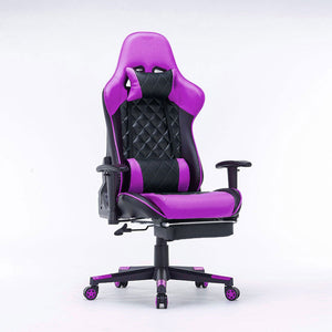 Gaming Chair | Ergonomic Racing Chair | 165° Reclining Gaming Seat | 3D Armrest | Footrest | Black