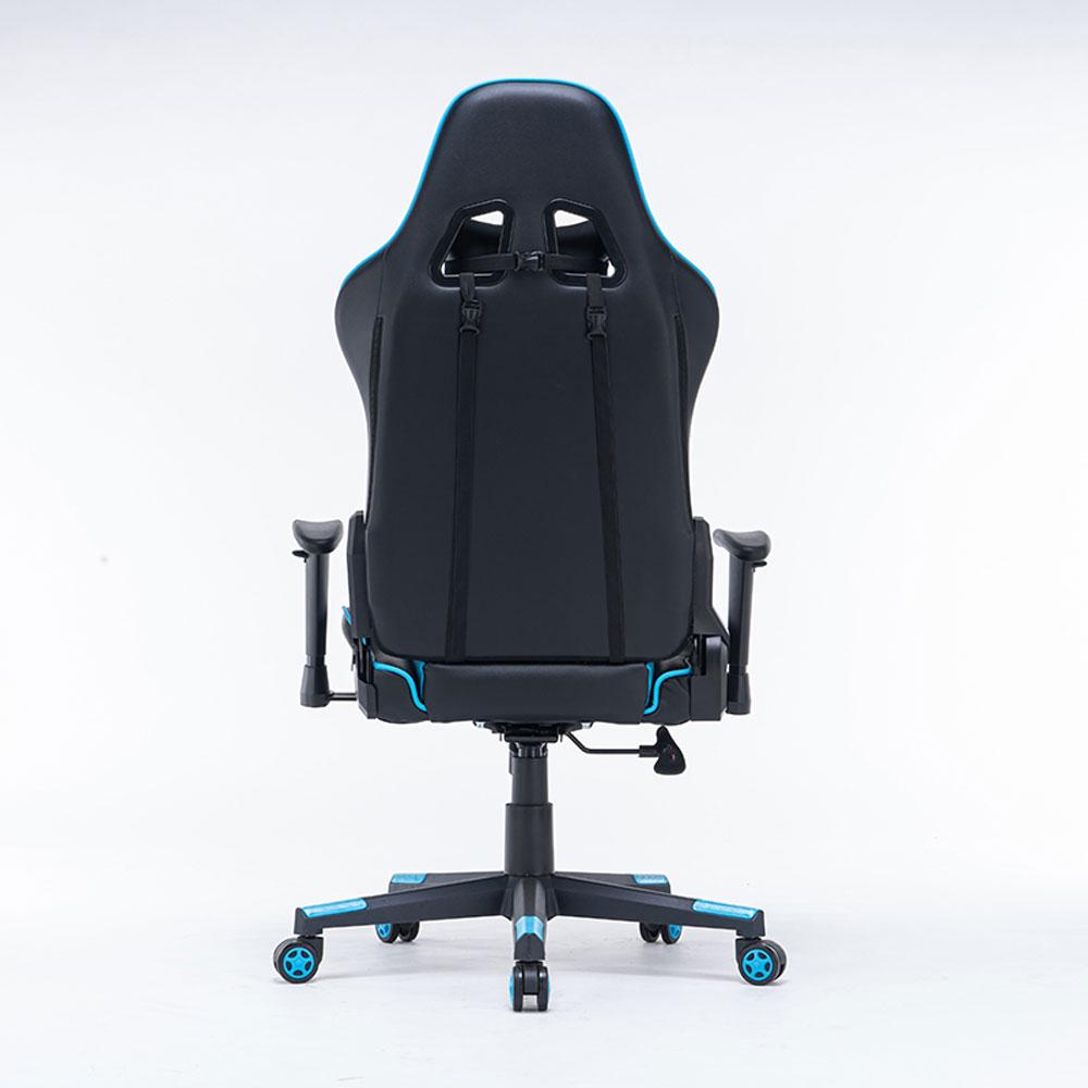 Gaming Chair | Ergonomic Racing Chair | 165° Reclining Gaming Seat | 3D Armrest | Footrest | Black Green