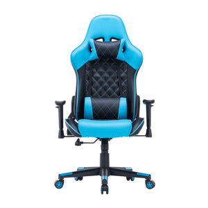 Gaming Chair | Ergonomic Racing Chair | 165° Reclining Gaming Seat | 3D Armrest | Footrest | Purple Black