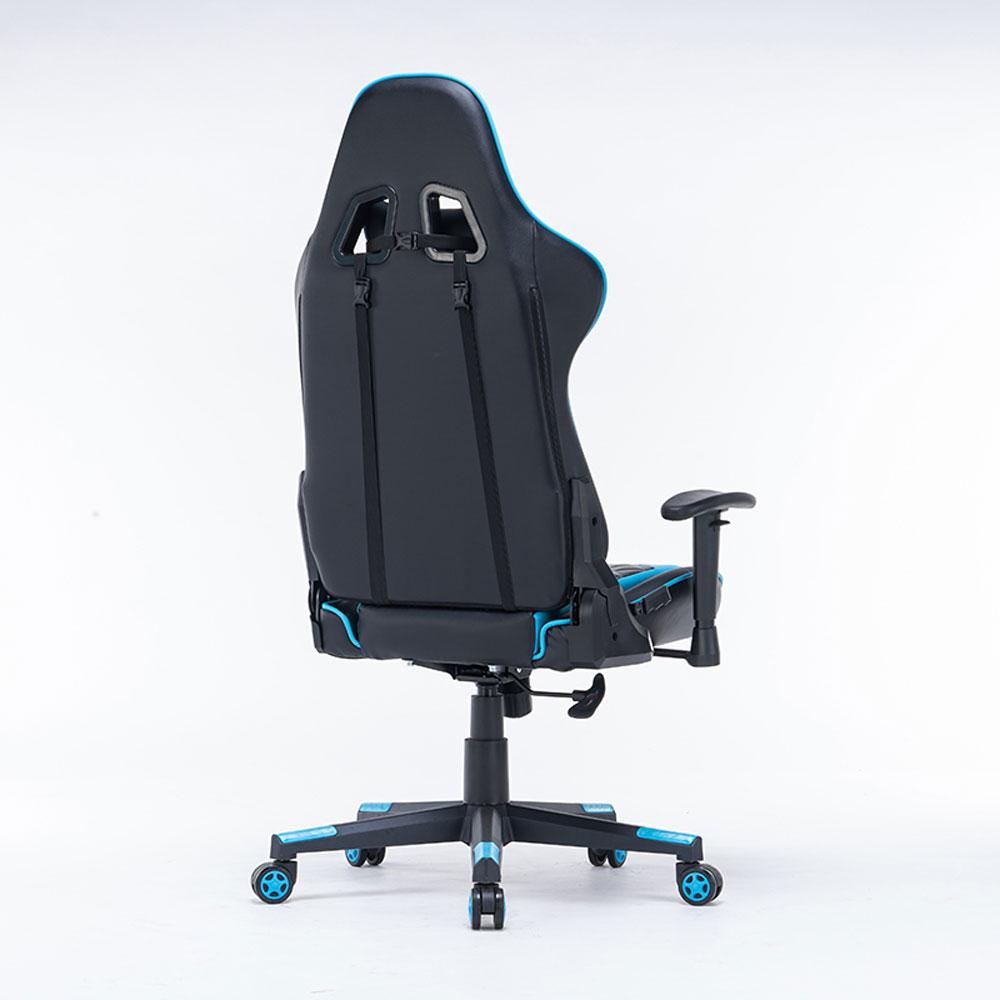 Gaming Chair | Ergonomic Racing Chair | 165° Reclining Gaming Seat | 3D Armrest | Footrest | White Black