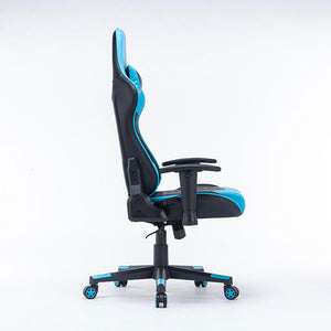 Gaming Chair | Ergonomic Racing Chair | 165° Reclining Gaming Seat | 3D Armrest | Footrest | White Black