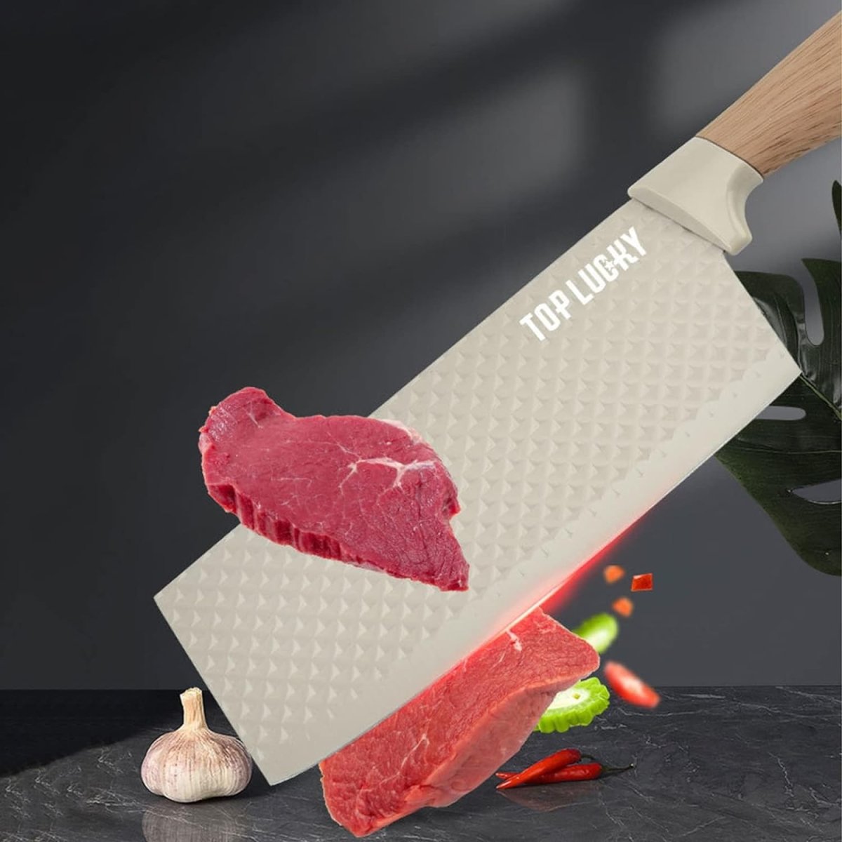 6-Piece Kitchen Knife Set | Non-Stick Stainless Steel Blades | Universal Knife Block