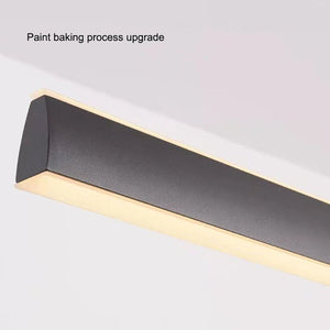 Modern Minimalist Trapezoid Pendant Light | Adjustable LED Bar Light | White