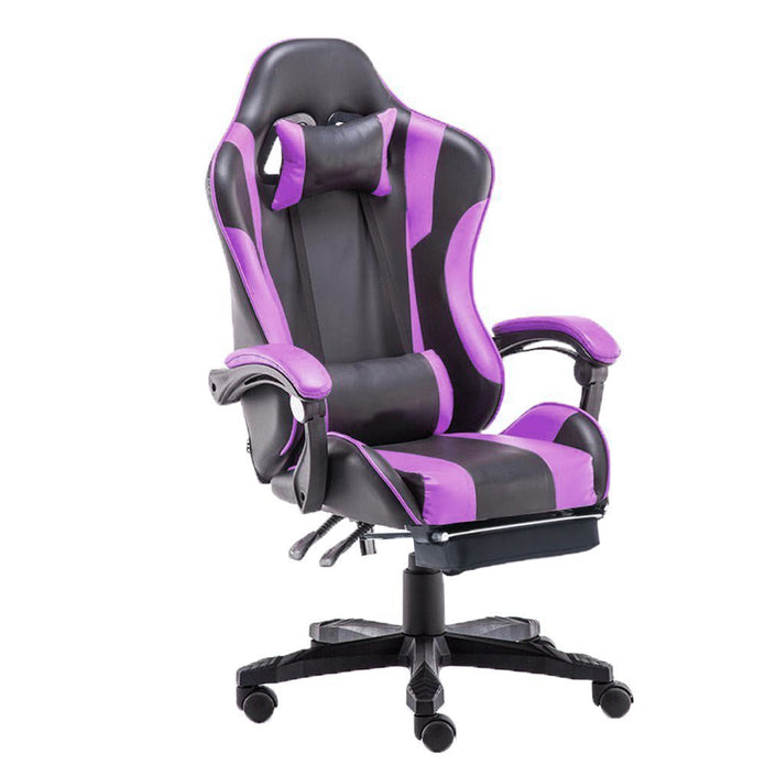 Gaming Chair | Office Computer Seating | Racing PU Executive Recliner | Large | Pink