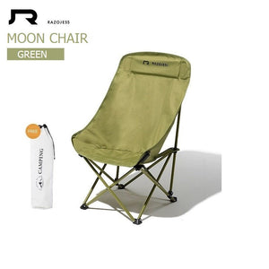RAZOJESS Enlarged Moon Chair | Outdoor Camping Fishing Picnic | Green