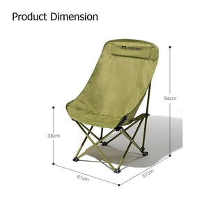RAZOJESS Enlarged Moon Chair | Outdoor Camping Fishing Picnic | Green