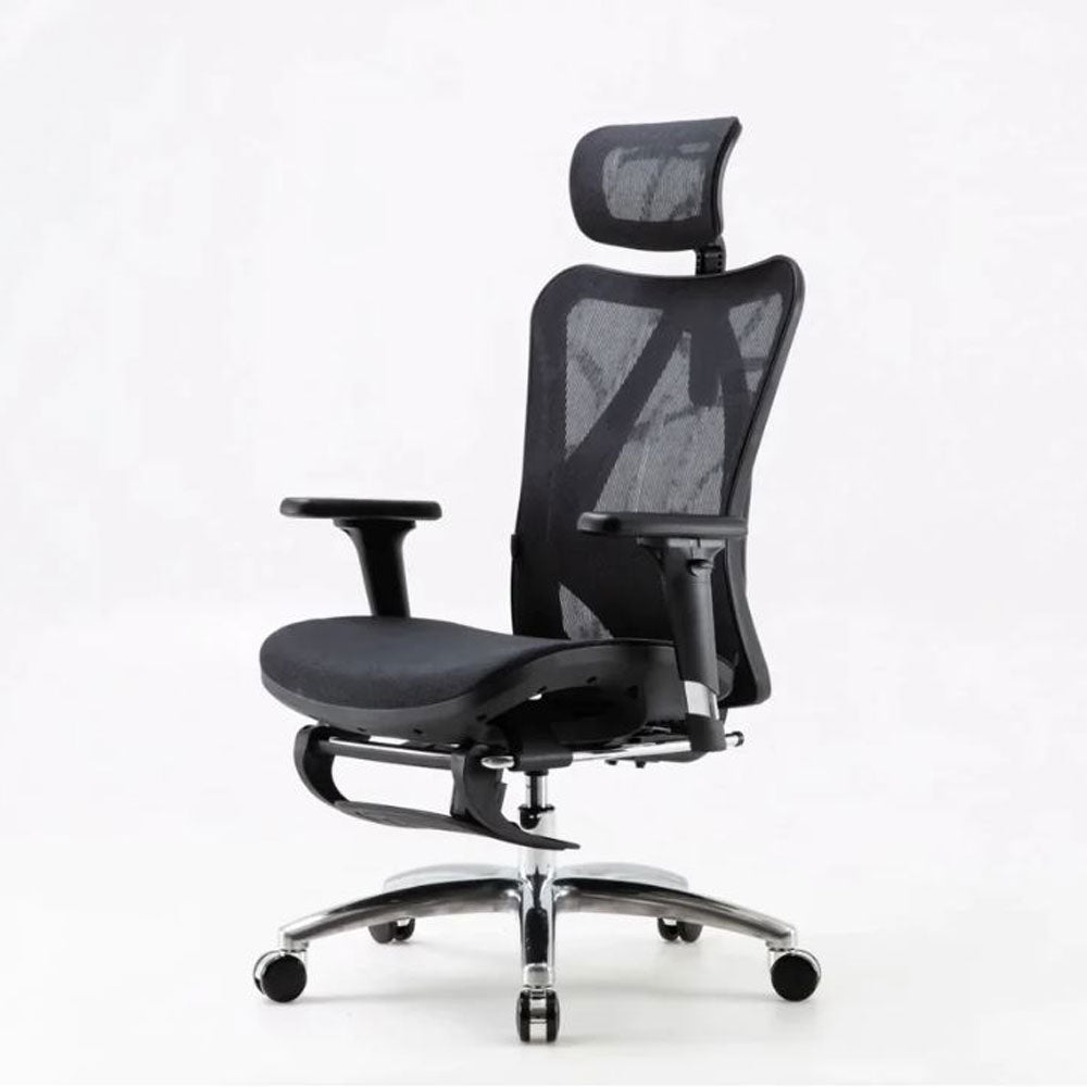 Sihoo M57 Ergonomic Office Chair | Computer Desk Chair | High Back | Breathable | 3D Armrest and Lumbar Support | Grey (without Footrest)