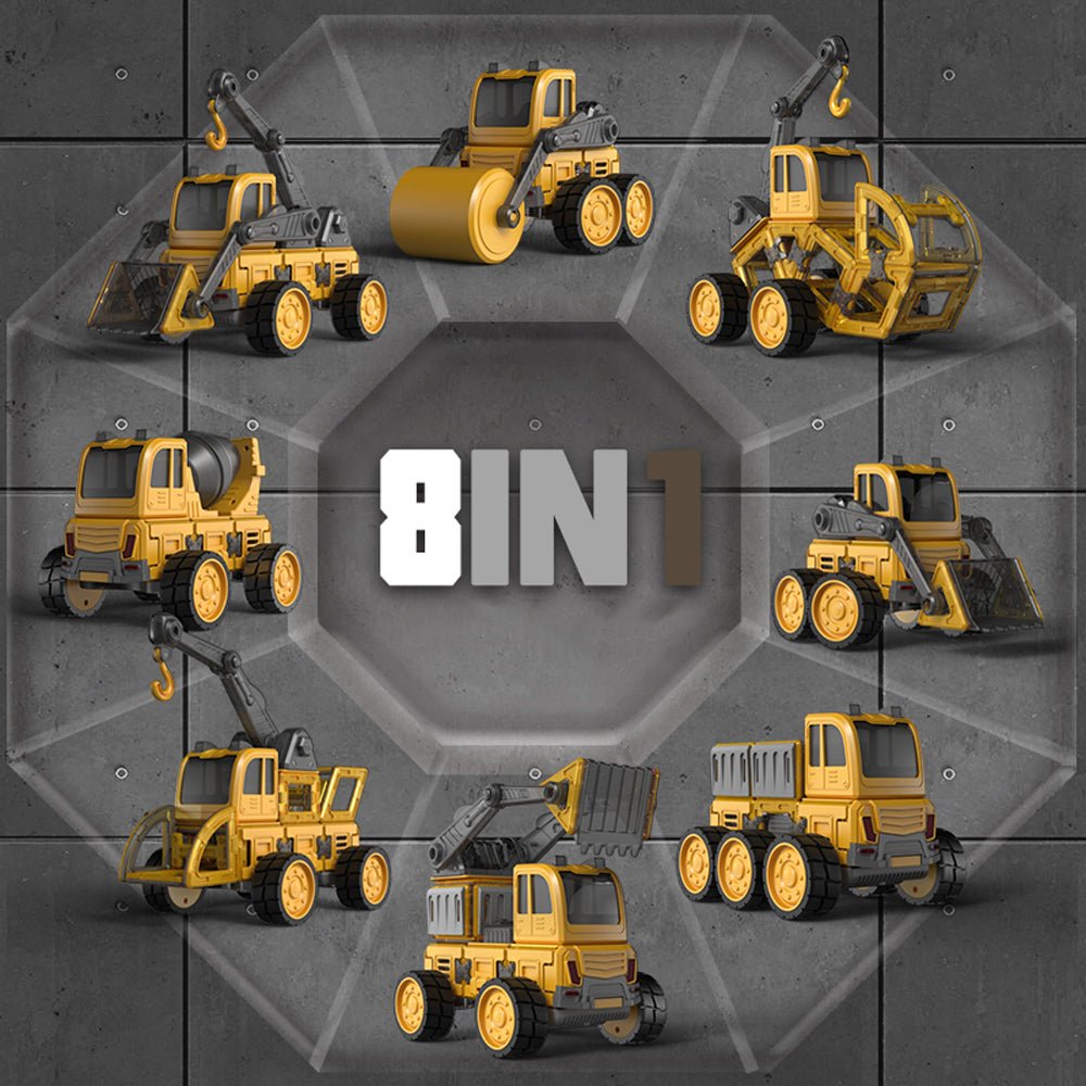 DanBaoLe Magnetic Truck DIY Assembly | Engineering Vehicle with Music Lights | Christmas Gift