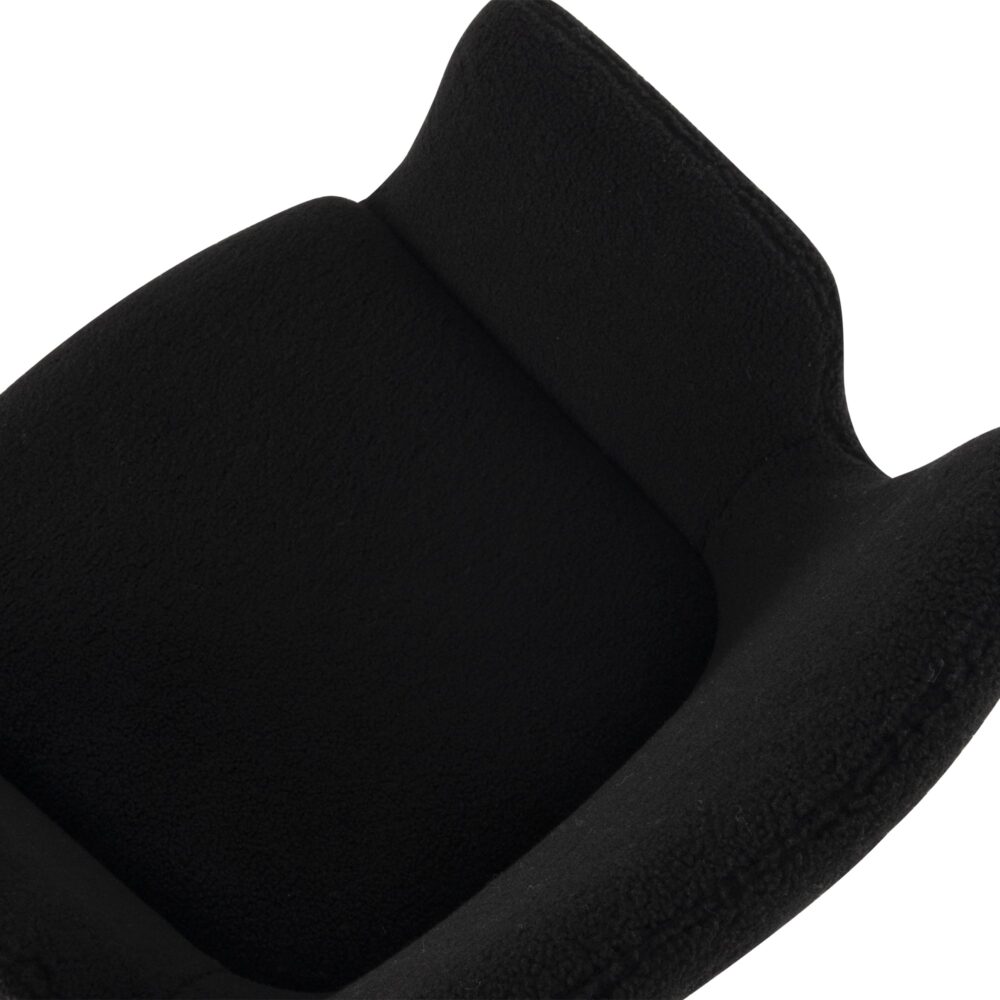 Charcoal Embrace Boucle – Teddy Sherpa Fabric Armchair Set