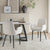Boucle – Teddy Sherpa Fabric Bliss Armrest Dining Chair Ensemble