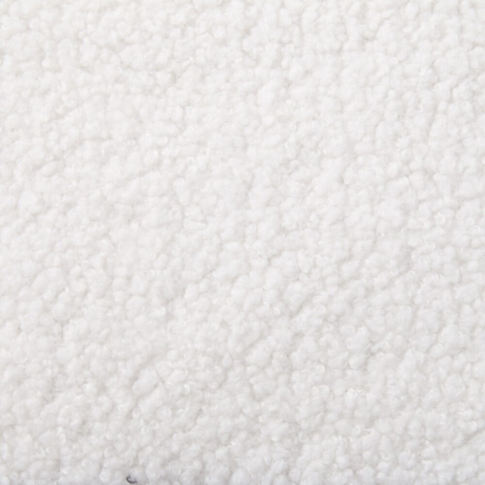 Boucle – Teddy Sherpa Fabric Bliss Armrest Dining Chair Ensemble