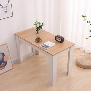 Dining Table | Rectangular Wooden | 120cm | Wood & White