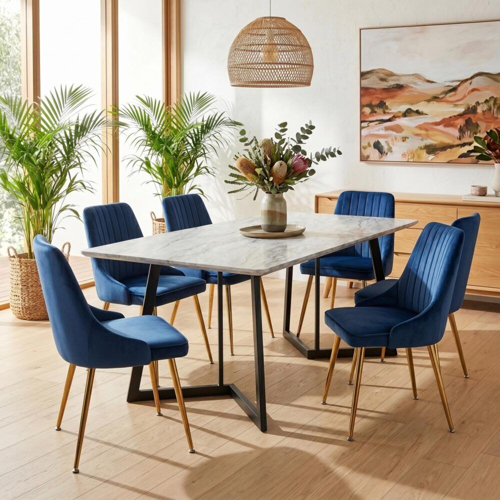 Dining Set | Marble Bliss