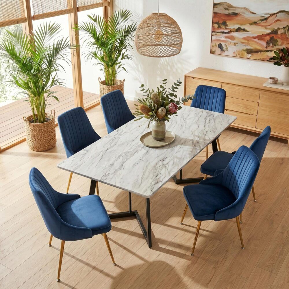 Dining Set | Marble Bliss