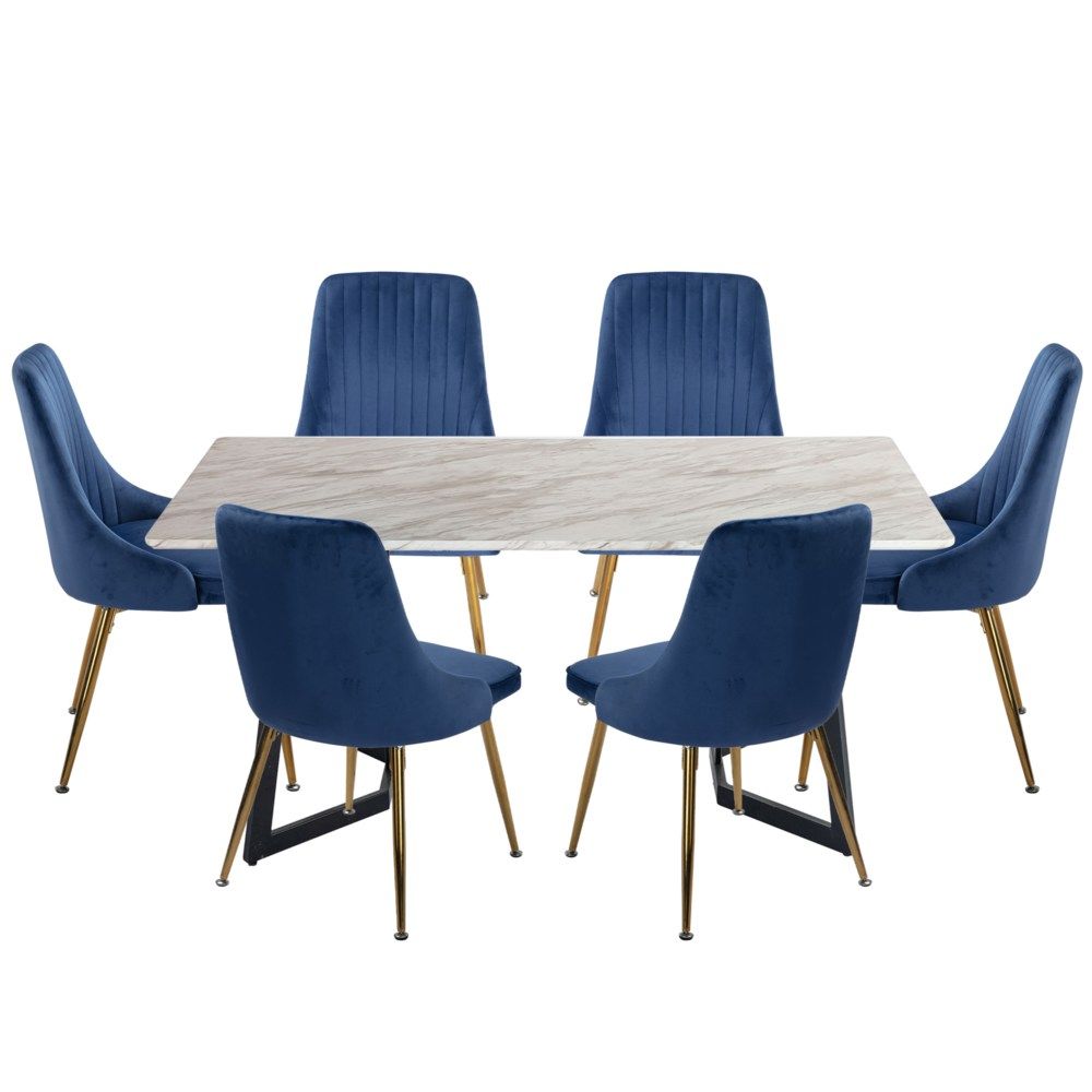 Dining Set | Marble Bliss