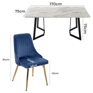 Dining Set | Marble Bliss