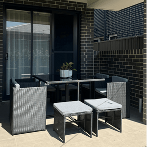 Horrocks 8 Seater Outdoor Dining Set – Black