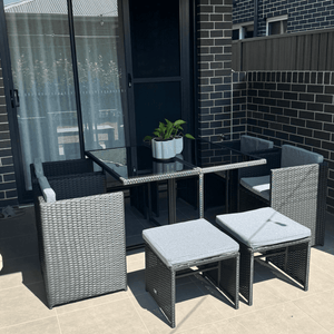 Horrocks 8 Seater Outdoor Dining Set – Black
