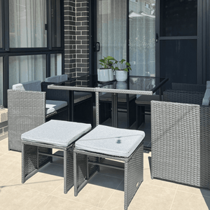 Horrocks 8 Seater Outdoor Dining Set – Black
