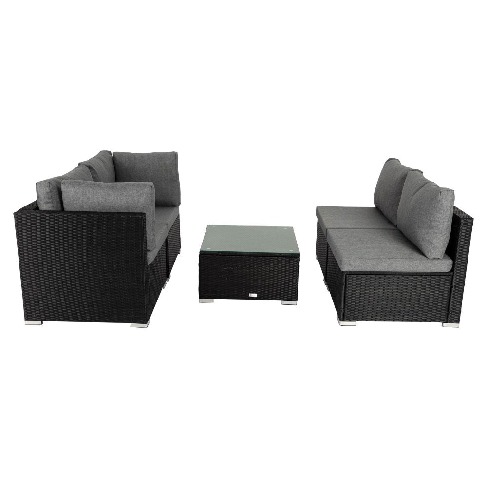 Outdoor Modular Lounge Sofa | Bondi - Black | Stylish & Durable Design