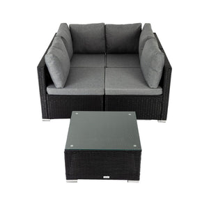 Outdoor Modular Lounge Sofa | Bondi - Black | Stylish & Durable Design