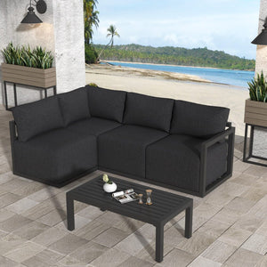 Four-Seat Alfresco Harmony Set | Charcoal Grey