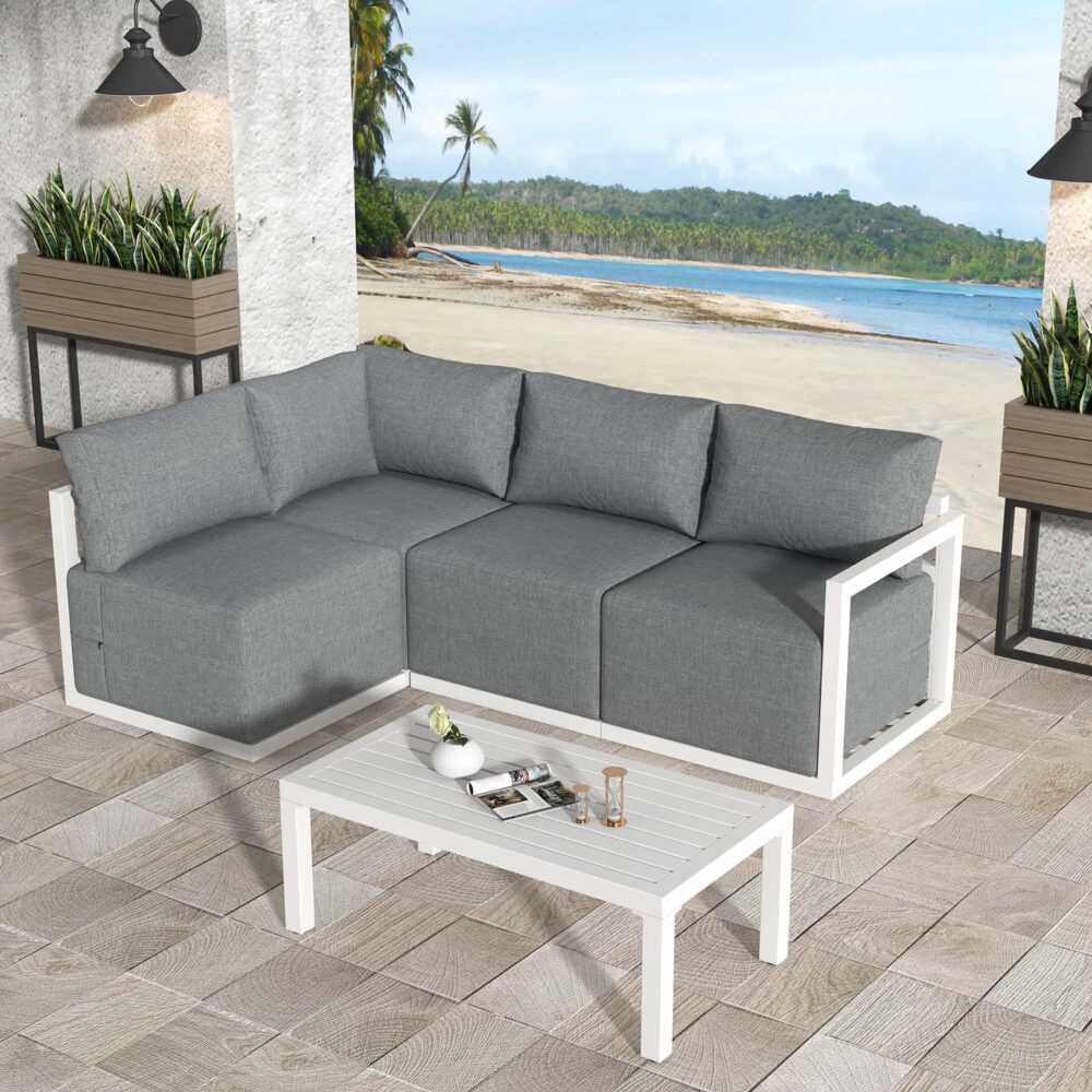 Four-Seat Alfresco Harmony Set | Charcoal Grey