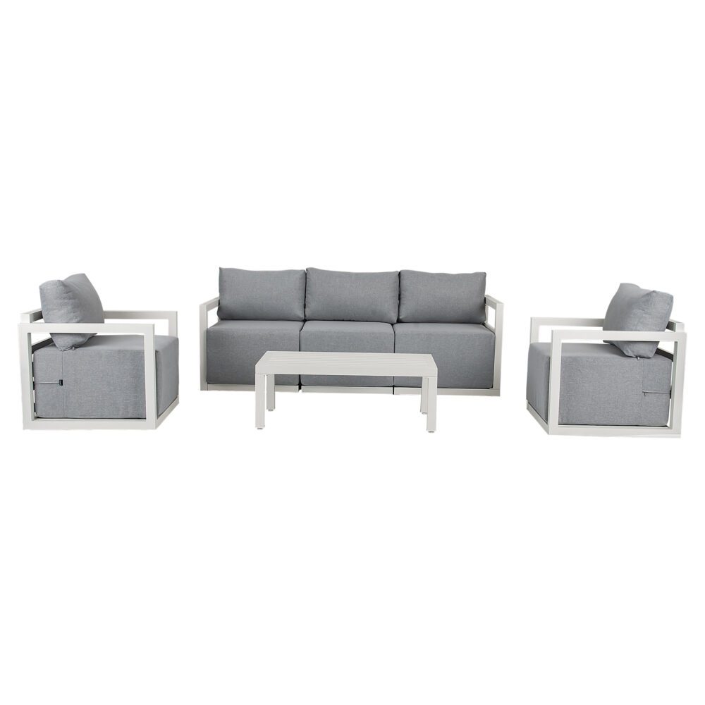 Alfresco 5-Seater Deep-Seated Patio Set | White