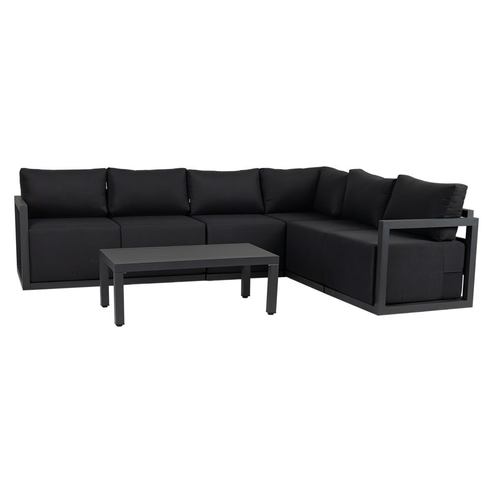 Alfresco Contemporary All-Weather Lounge Set | White