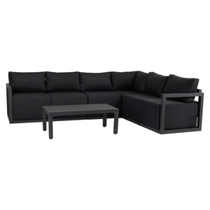 Alfresco Contemporary All-Weather Lounge Set | White