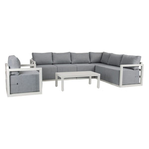 Alfresco 7-Seat Garden Lounge Set | White