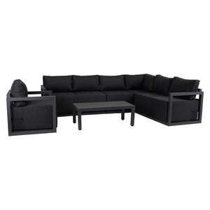 Alfresco 7-Seat Garden Lounge Set | White