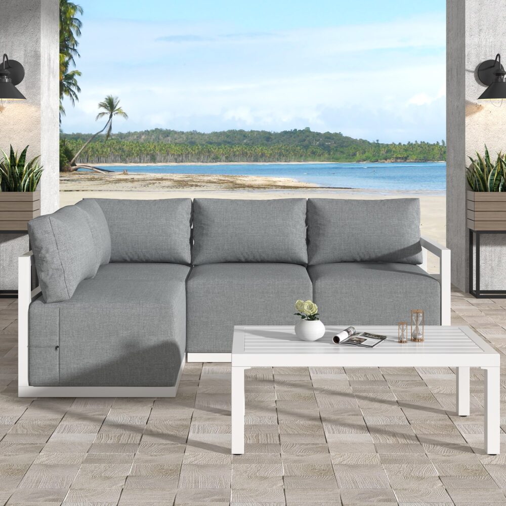 Four-Seat Alfresco Harmony Set | White