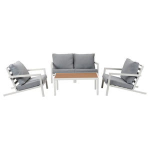 Aidan Garden Furniture Set | 5 Pieces | White