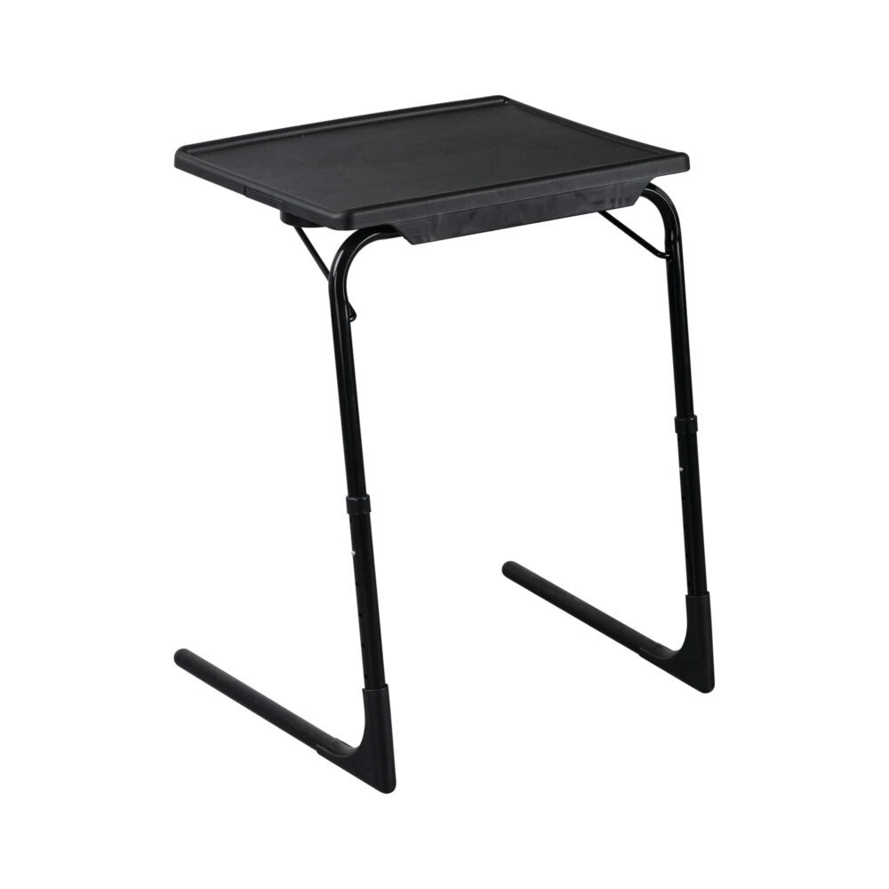 Adjustable Foldable Table Tray Laptop Desk | Removable Cup Holder | Black