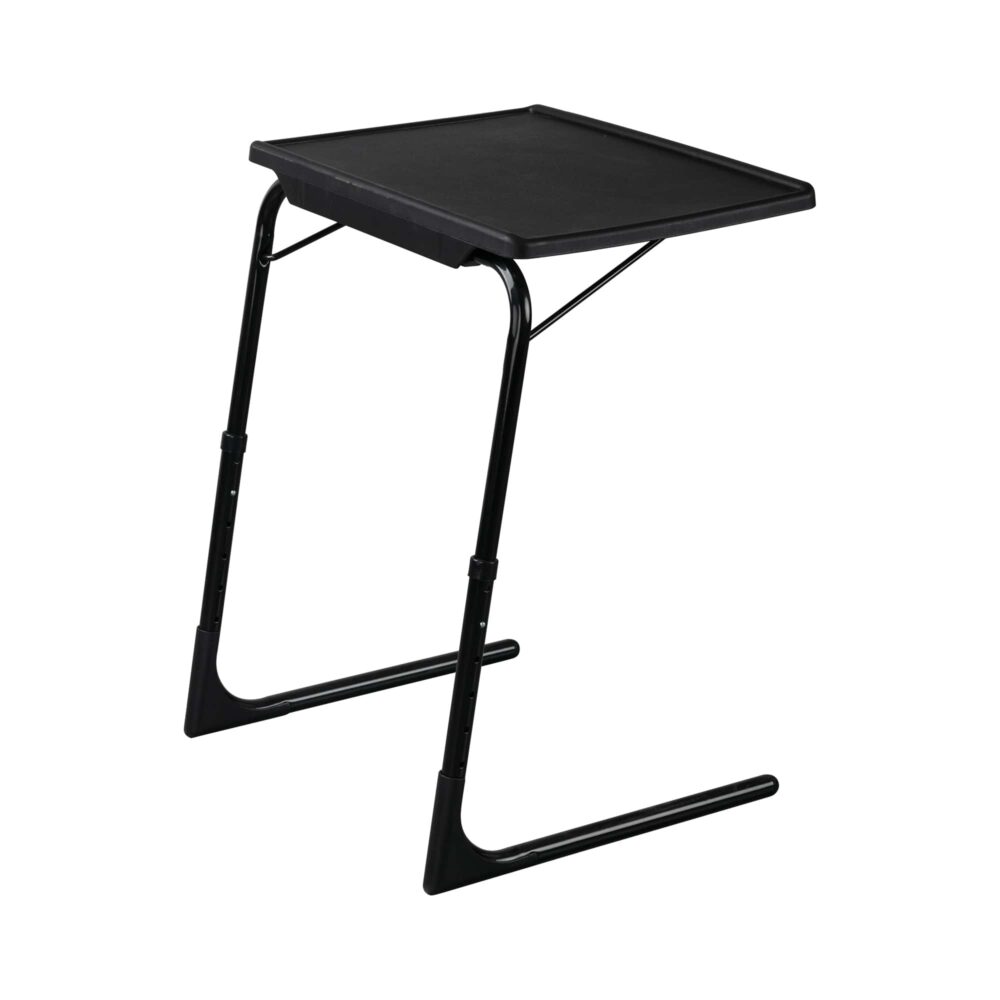 Adjustable Foldable Table Tray Laptop Desk | Removable Cup Holder | Black