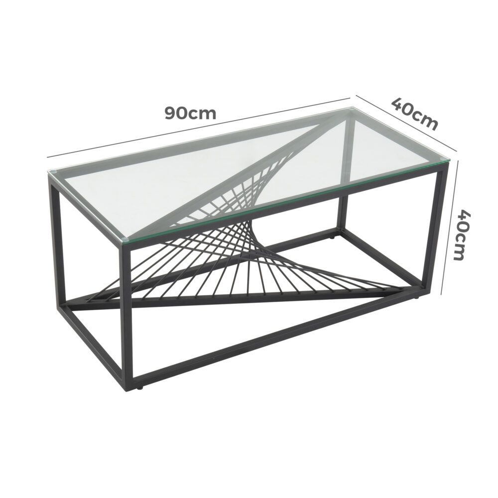 Eleganza Glass Enclave Coffee Table | Elegant & Contemporary Style