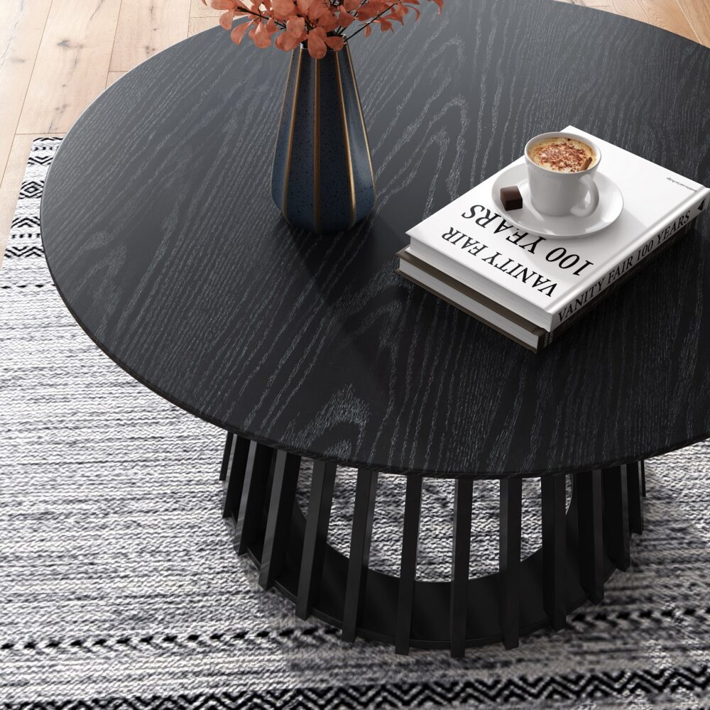 Palmer Slatted Sphere Coffee Table | Unique & Modern Style