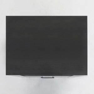 Bedside Table Side Storage Cabinet Nightstand Bedroom 2 Drawer 1 Shelf ZURI BLACK