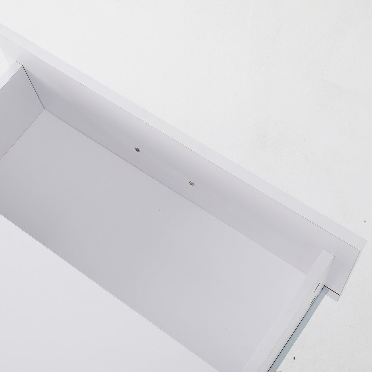 2x Bedside Table | Side Storage Cabinet | Nightstand | Bedroom 2 Drawer | Legs ETTA | White
