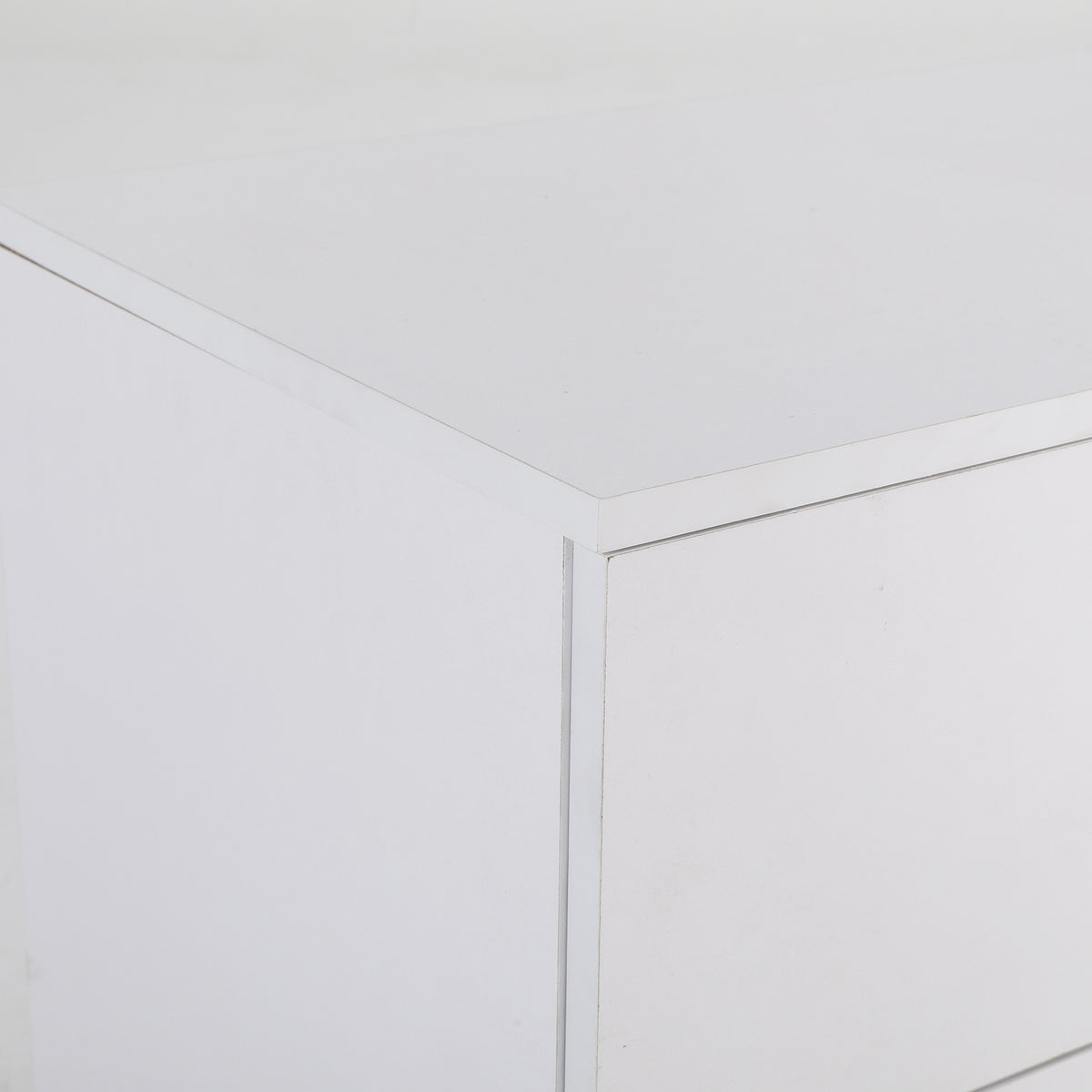 2x Bedside Table | Side Storage Cabinet | Nightstand | Bedroom 2 Drawer | Legs ETTA | White