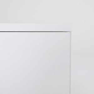 2x Bedside Table | Side Storage Cabinet | Nightstand | Bedroom 2 Drawer | Legs ETTA | White