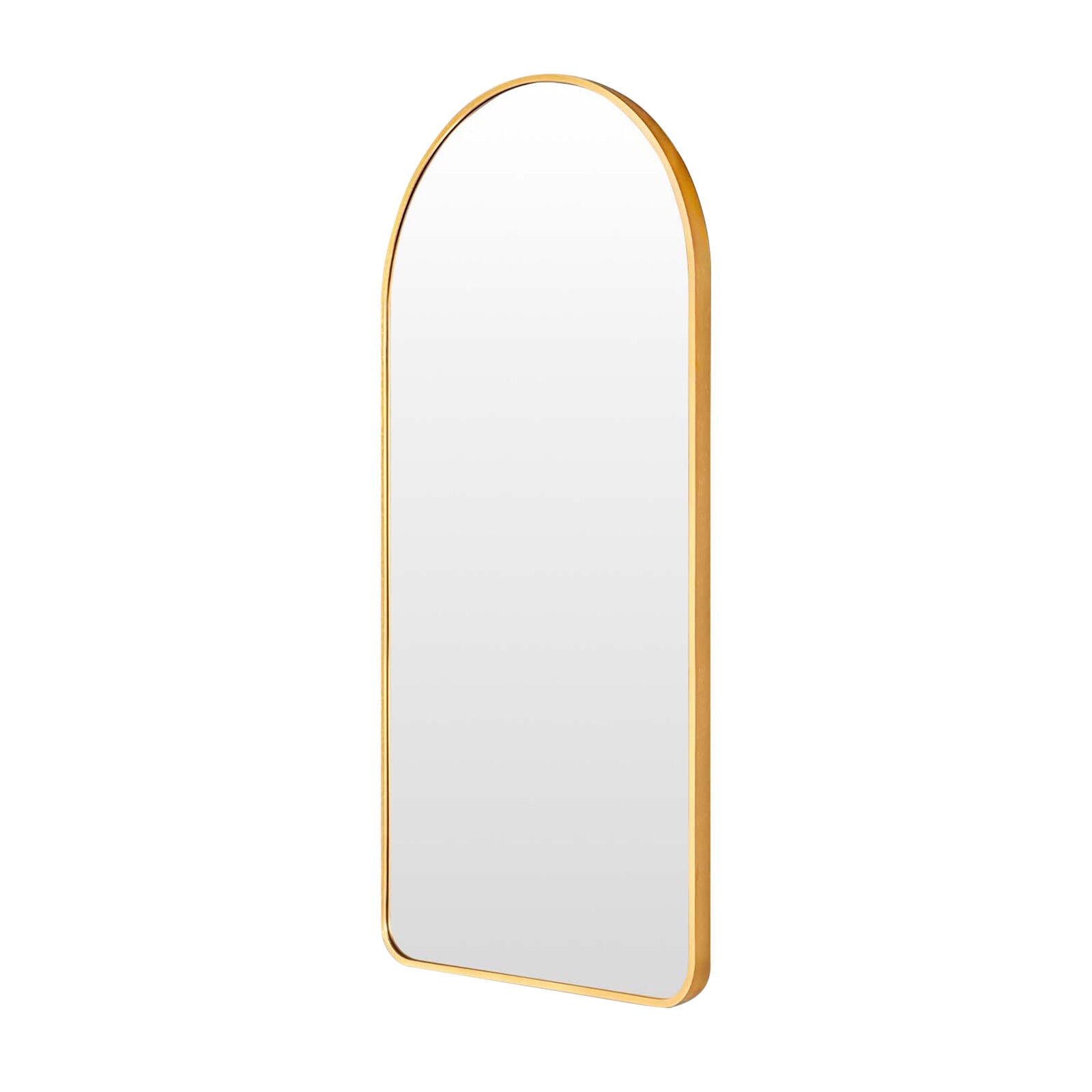 Wall Arch Mirror | Arc Aluminum Frame | Bathroom | 50x100cm | Gold