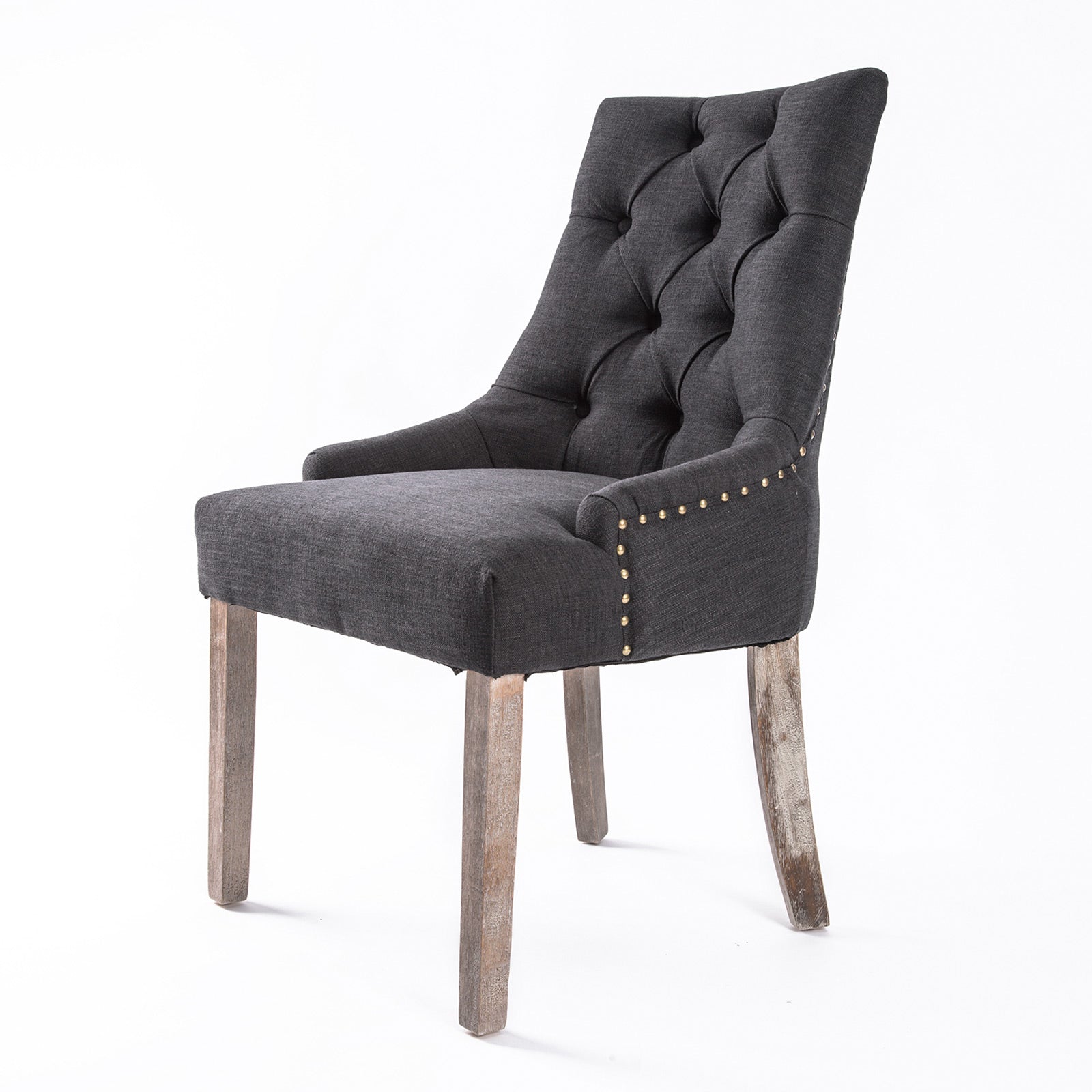 French Provincial Dining Chair | Oak Leg | AMOUR BLACK
