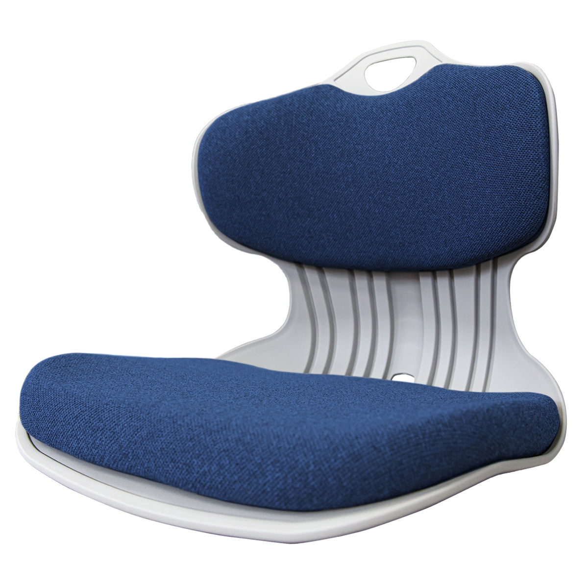 Slender Chair | Posture Correction Seat | Floor Lounge | Padded Stackable | Blue