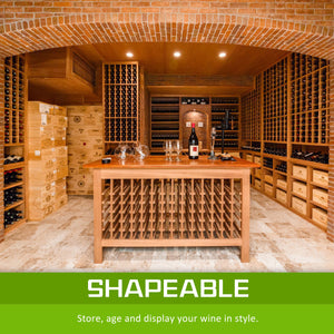 Timber Wine Rack Storage | Cellar Organizer | 20 Bottle