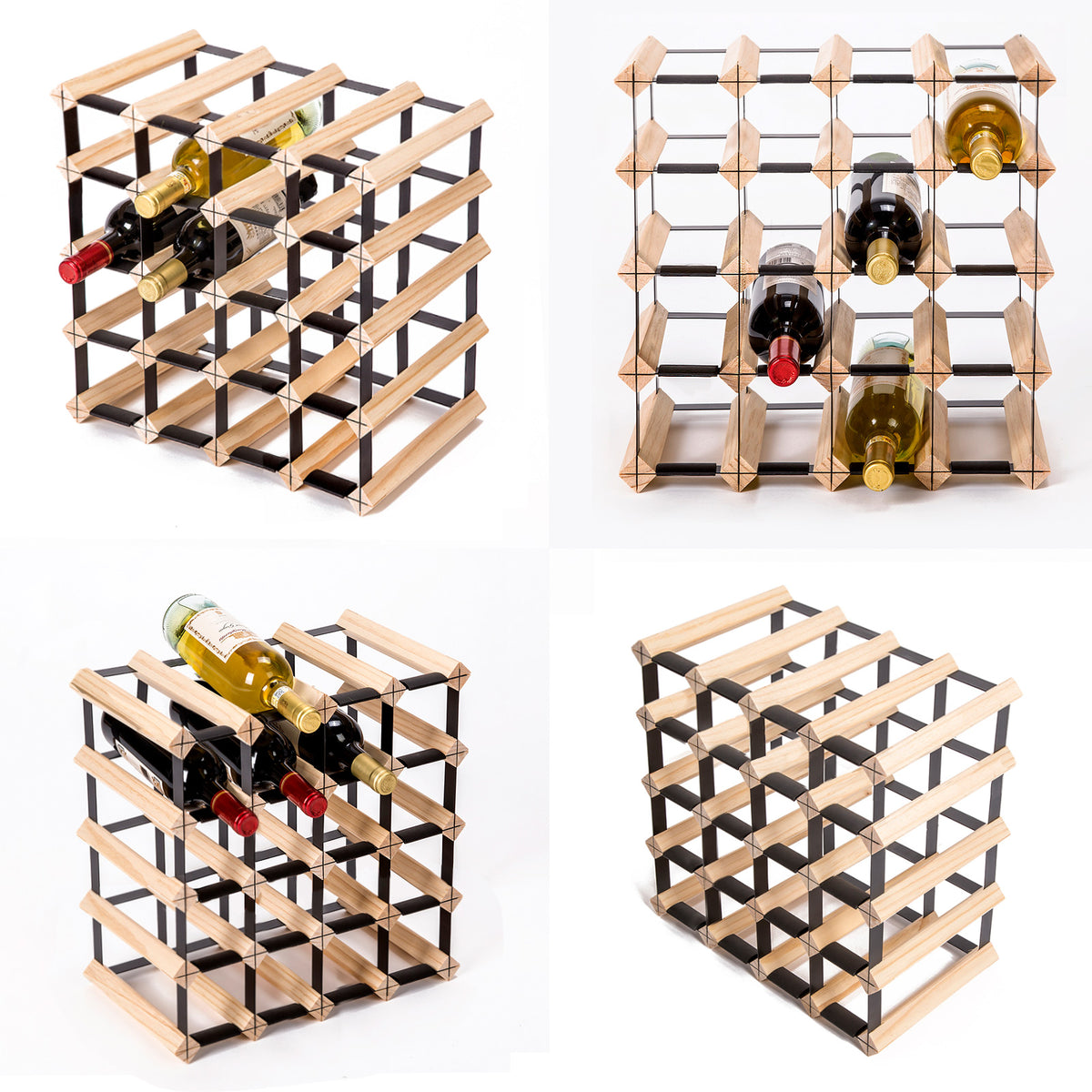 Timber Wine Rack Storage | Cellar Organizer | 20 Bottle