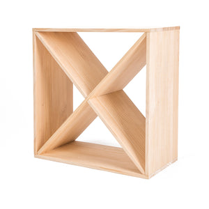 Timber Criss Cross Wine Rack Storage | Cellar Organizer | 24 Bottle